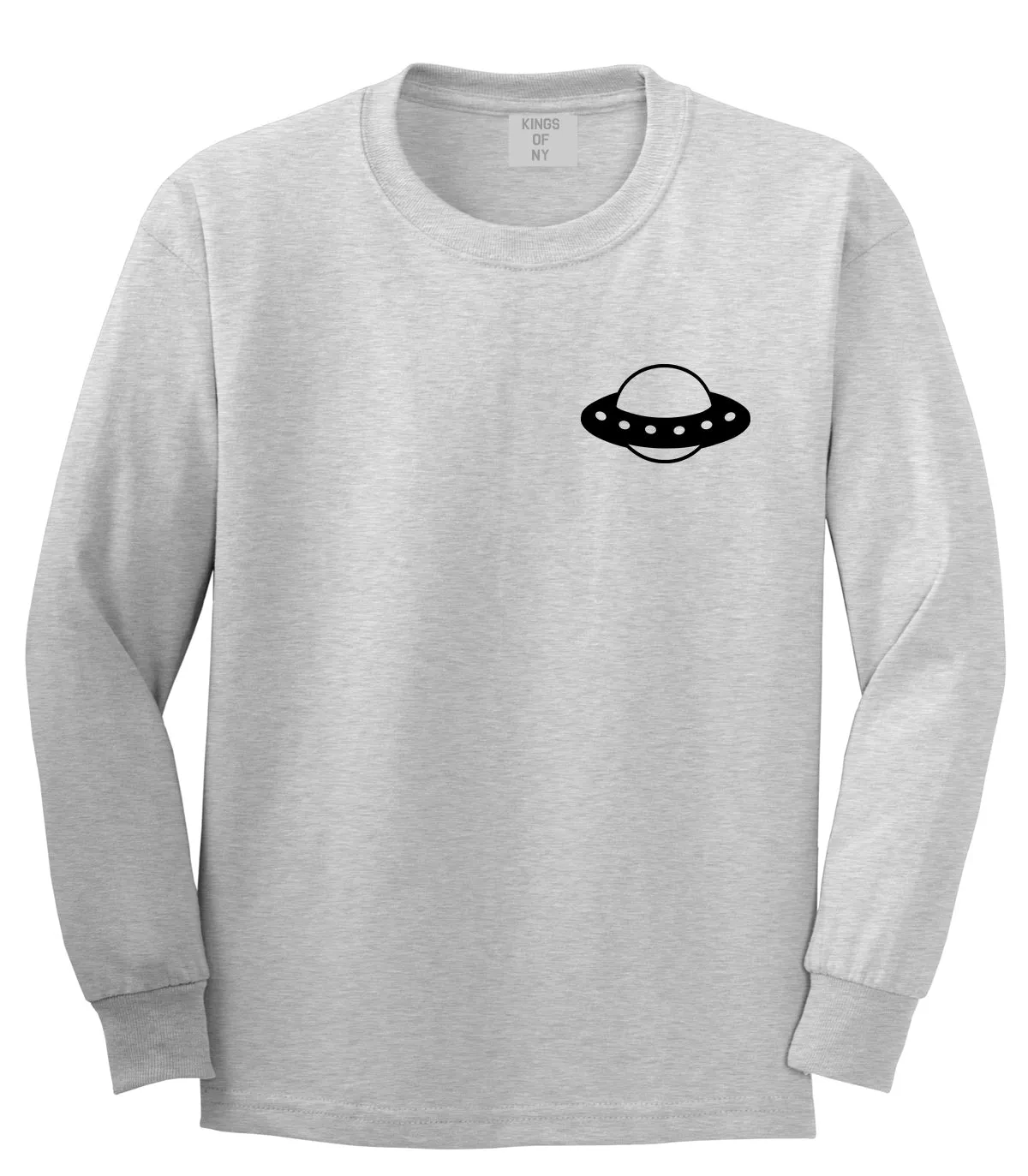 Spaceship Chest Mens Long Sleeve T-Shirt