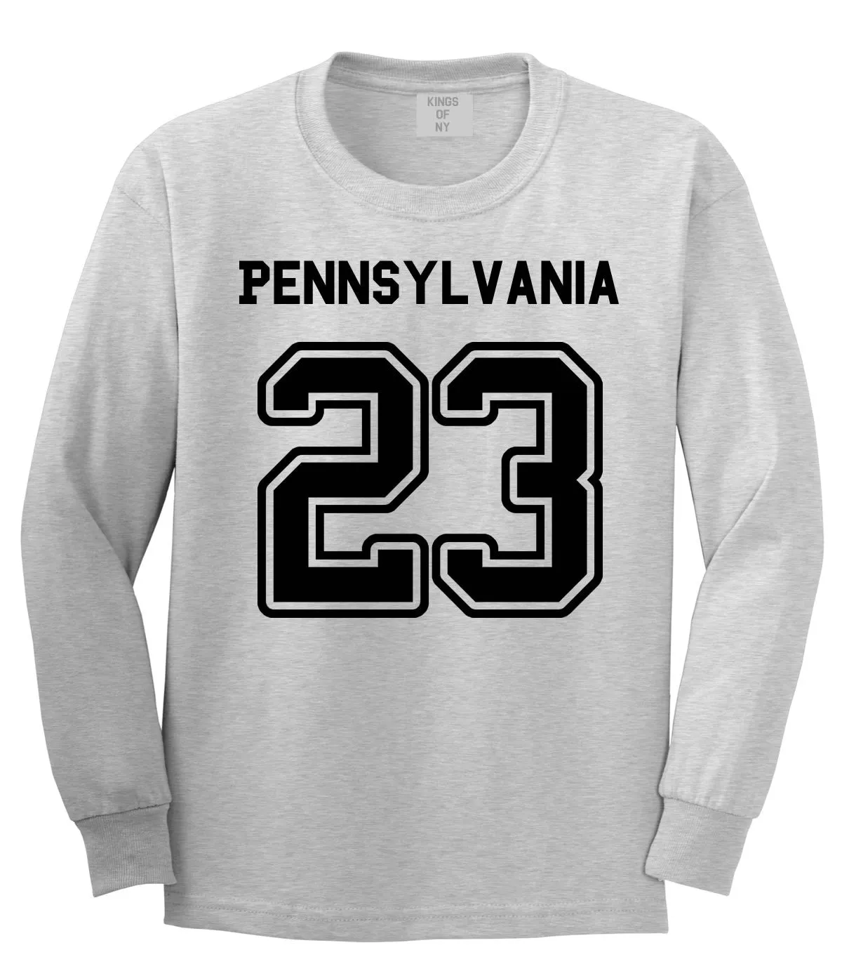 Sport Style Pennsylvania 23 Team State Jersey Long Sleeve T-Shirt