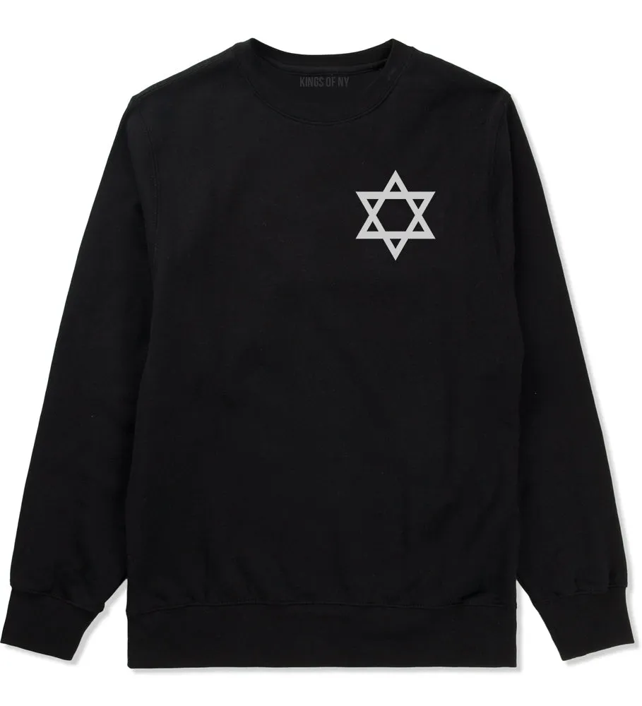 Star Of David Chest Mens Crewneck Sweatshirt