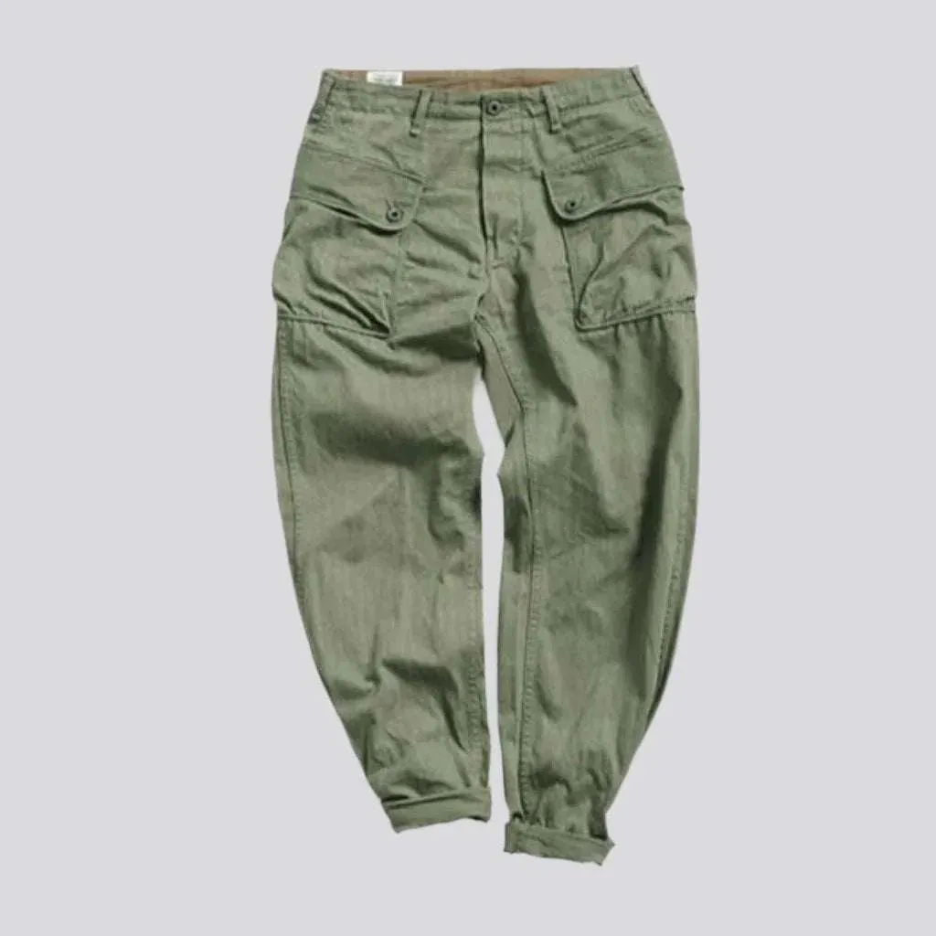 Street cargo men's denim pants