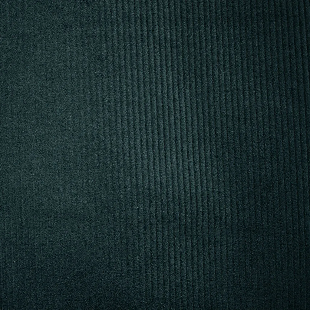 Stretch Mid Wale Corduroy Solid Evergreen