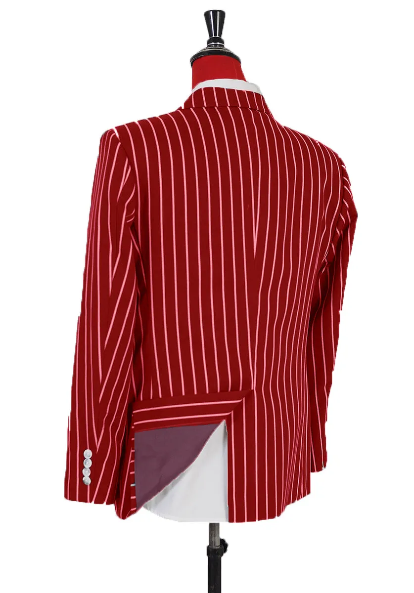 Stripe Blazer | 60s Mod Fashion Red Striped Boating Jacket