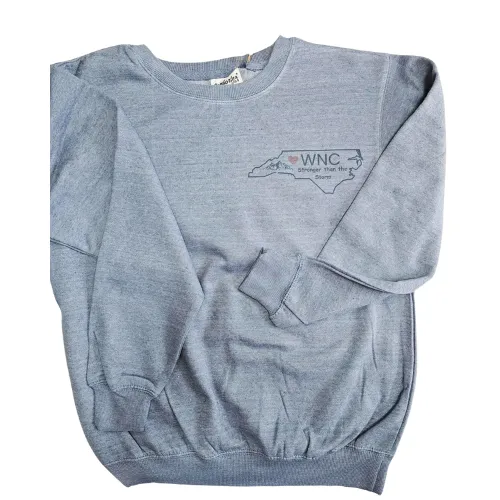 Sweatshirt WNC Stronger Than The Storm  - Asheville Hendersonville RAZSHWNC