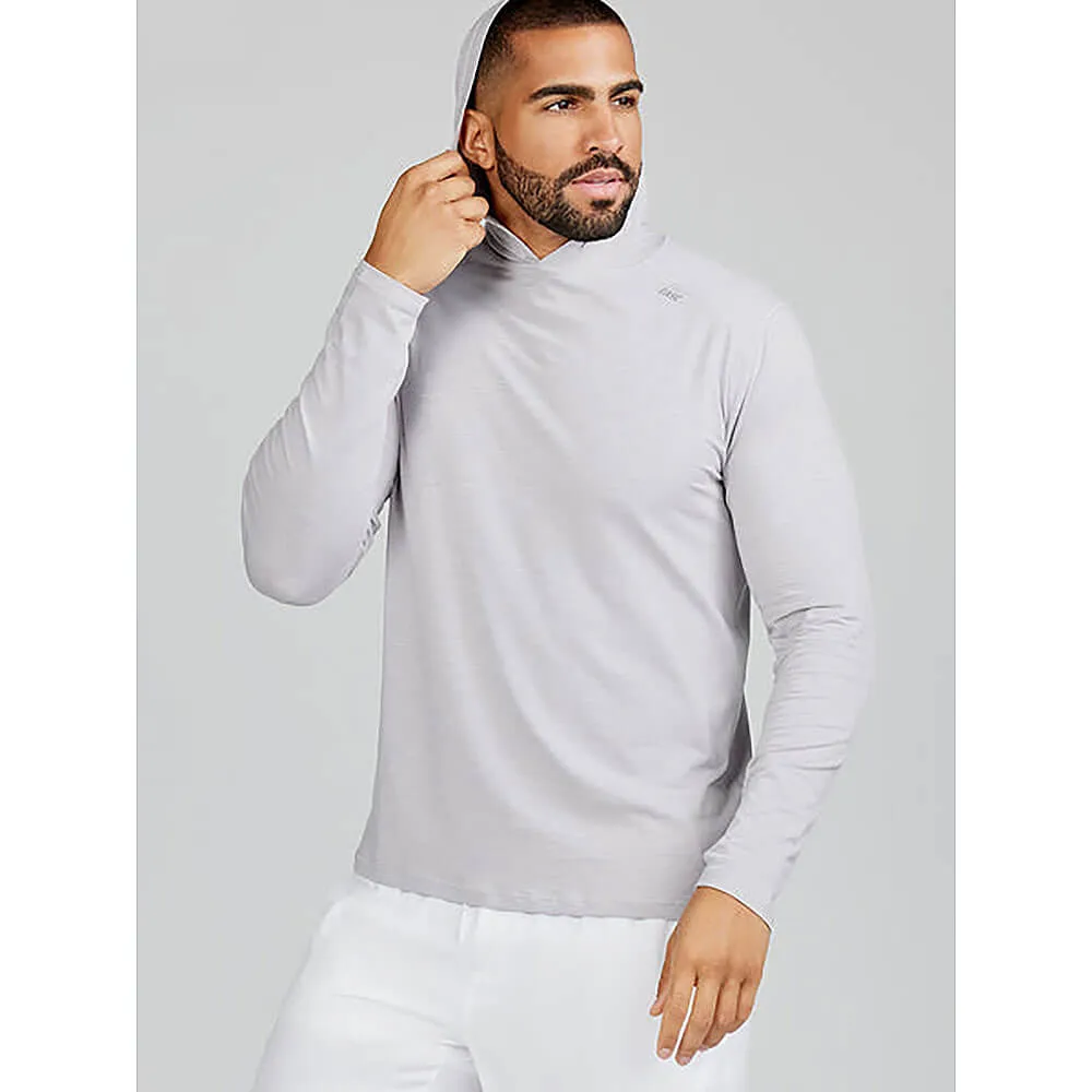 Tasc Carrolton Long Sleeve Hoodie T-Shirt - Silver