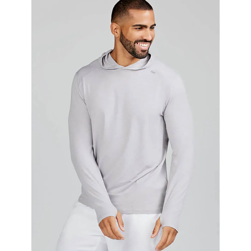 Tasc Carrolton Long Sleeve Hoodie T-Shirt - Silver