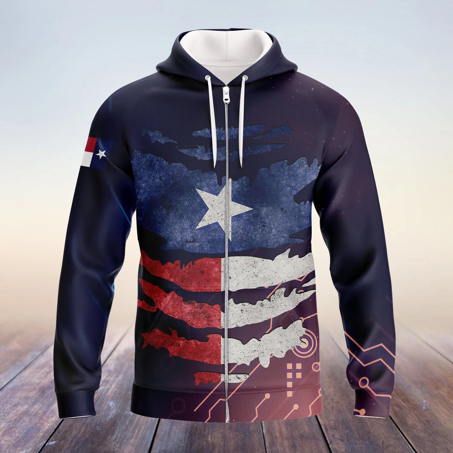 Texas Flag Pattern 3D All Over Printed Sweatshirt Hoodie Christmas Shirt