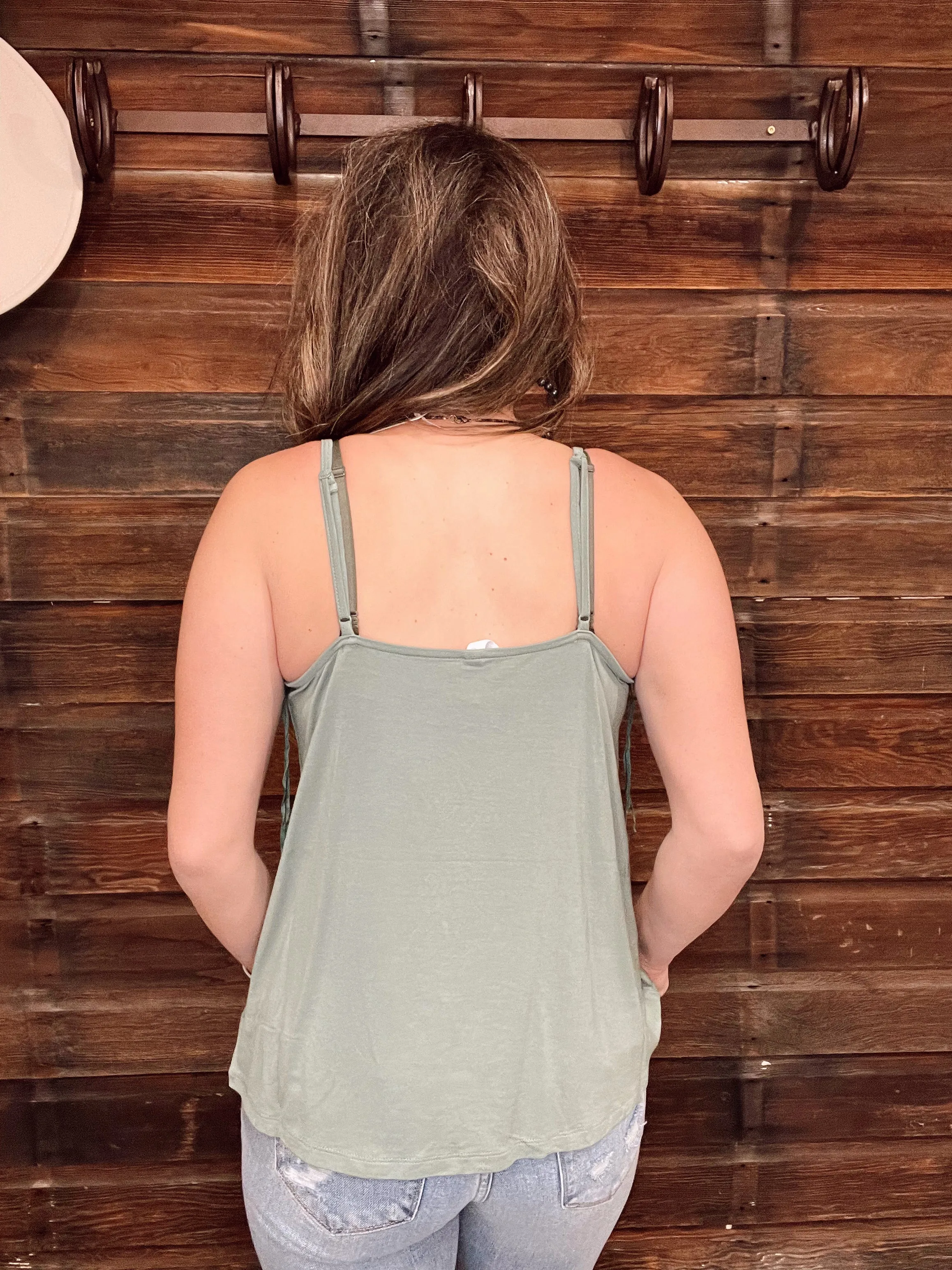 The Base Layer Tank in Sage