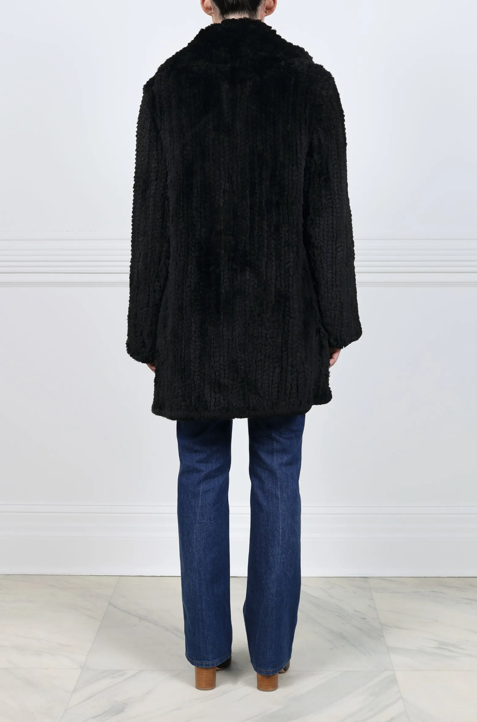 The Rebecca Knitted Fur Coat