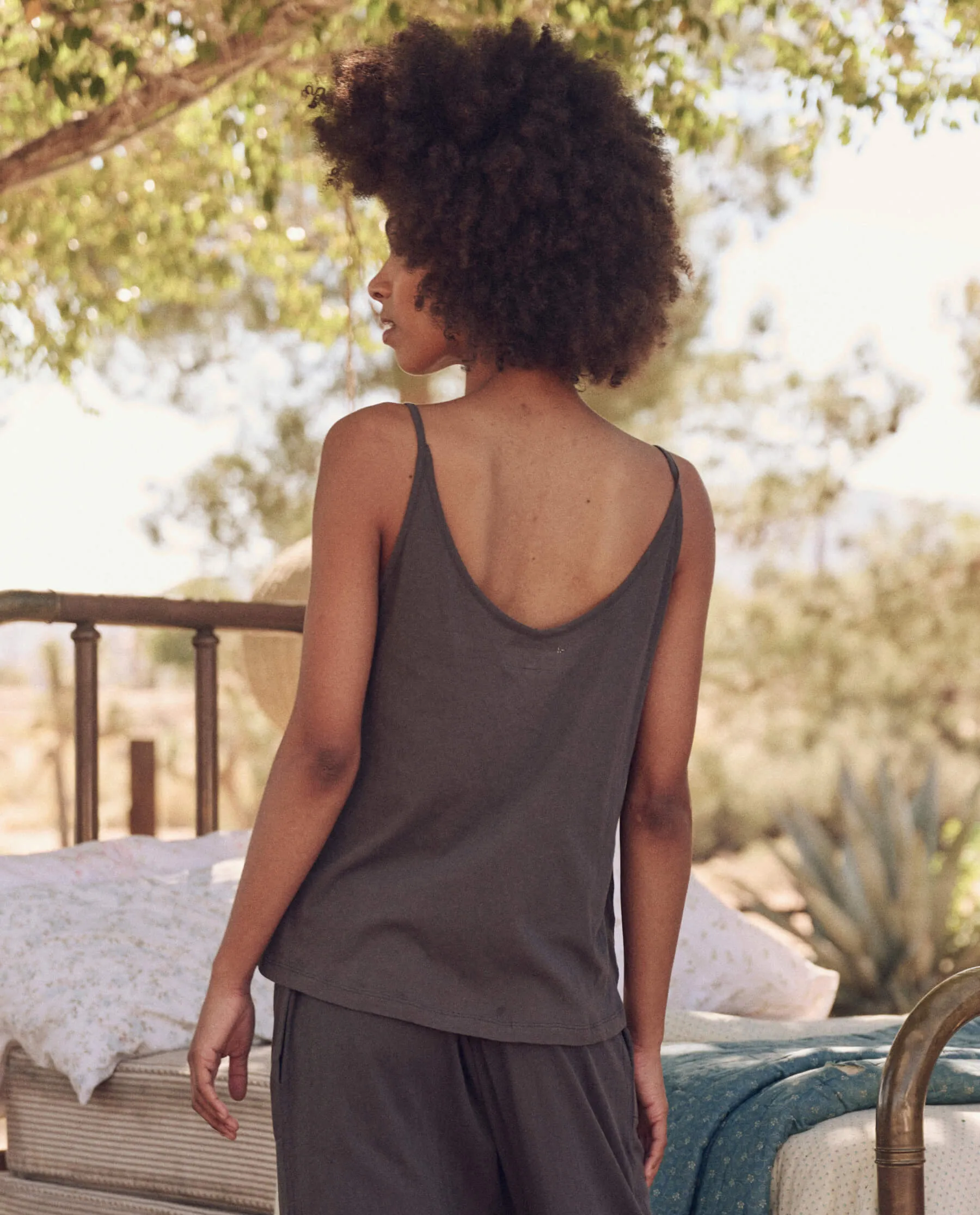 The Sleep Cami Tank. -- Washed Black