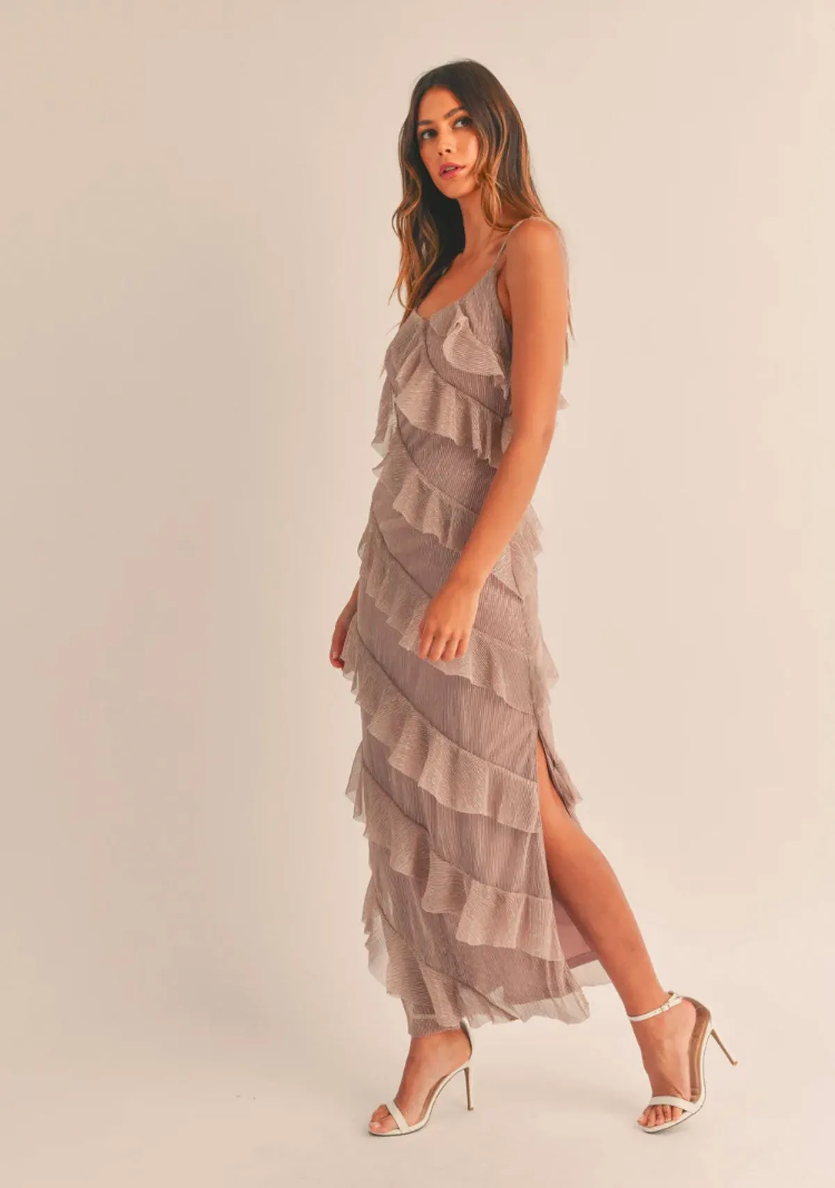 Tiered Ruffled Maxi Dress