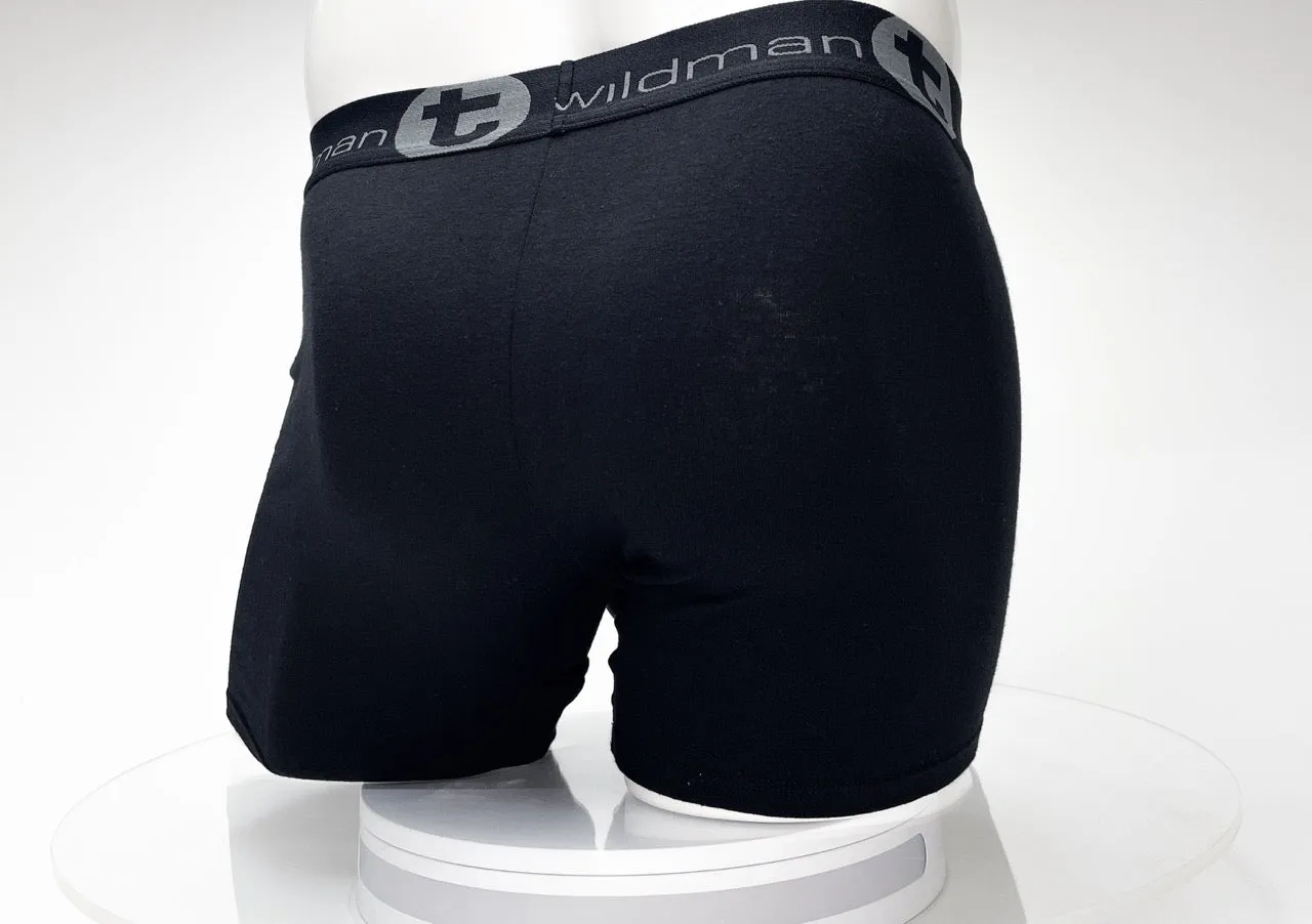 WildmanT Cotton Monster Cock 5" Inseam Boxer Brief Black