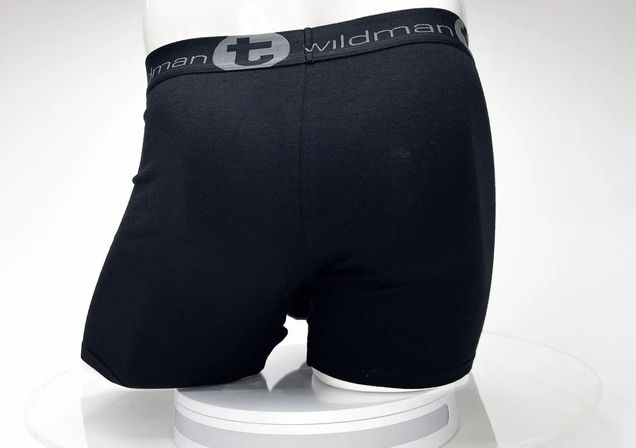 WildmanT Cotton Monster Cock 5" Inseam Boxer Brief Black