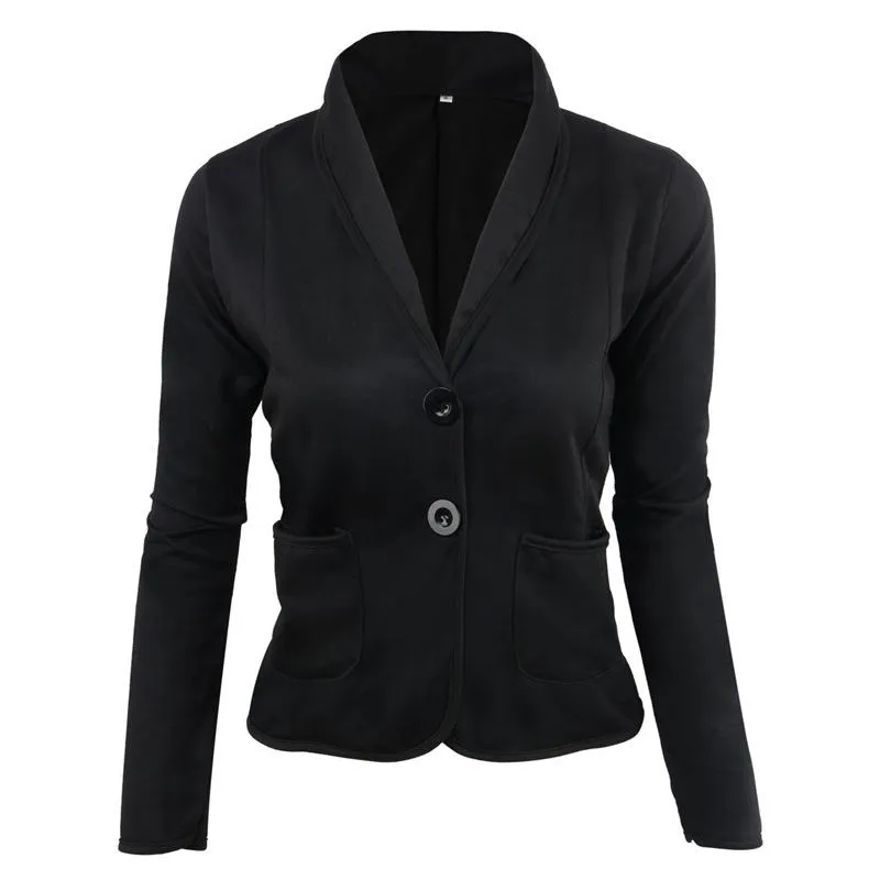 Women slim fit button up long sleeve top coats