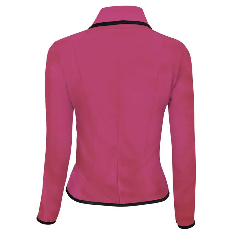 Women slim fit button up long sleeve top coats