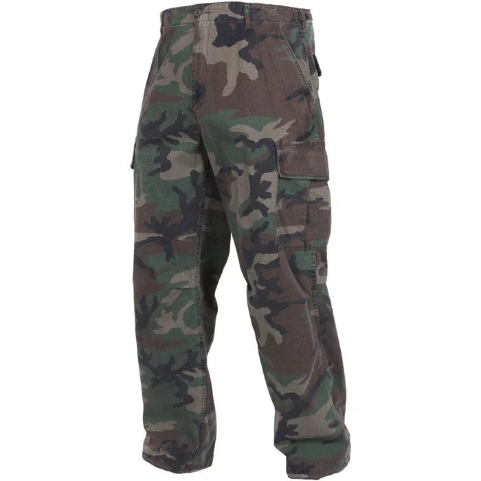 Woodland Camouflage - Military Vintage Vietnam Fatigue Pants