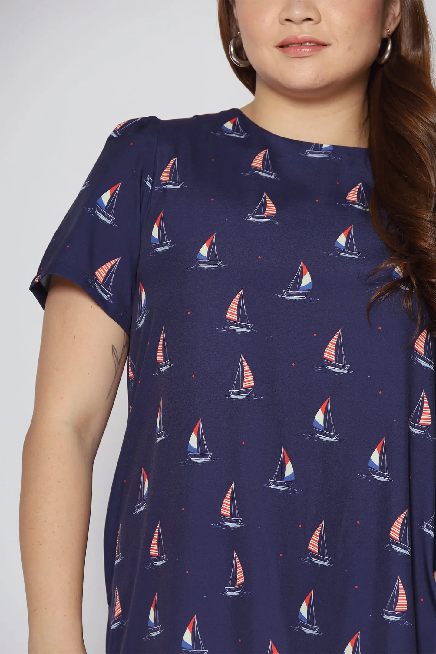 Xing Dress in Sailboat