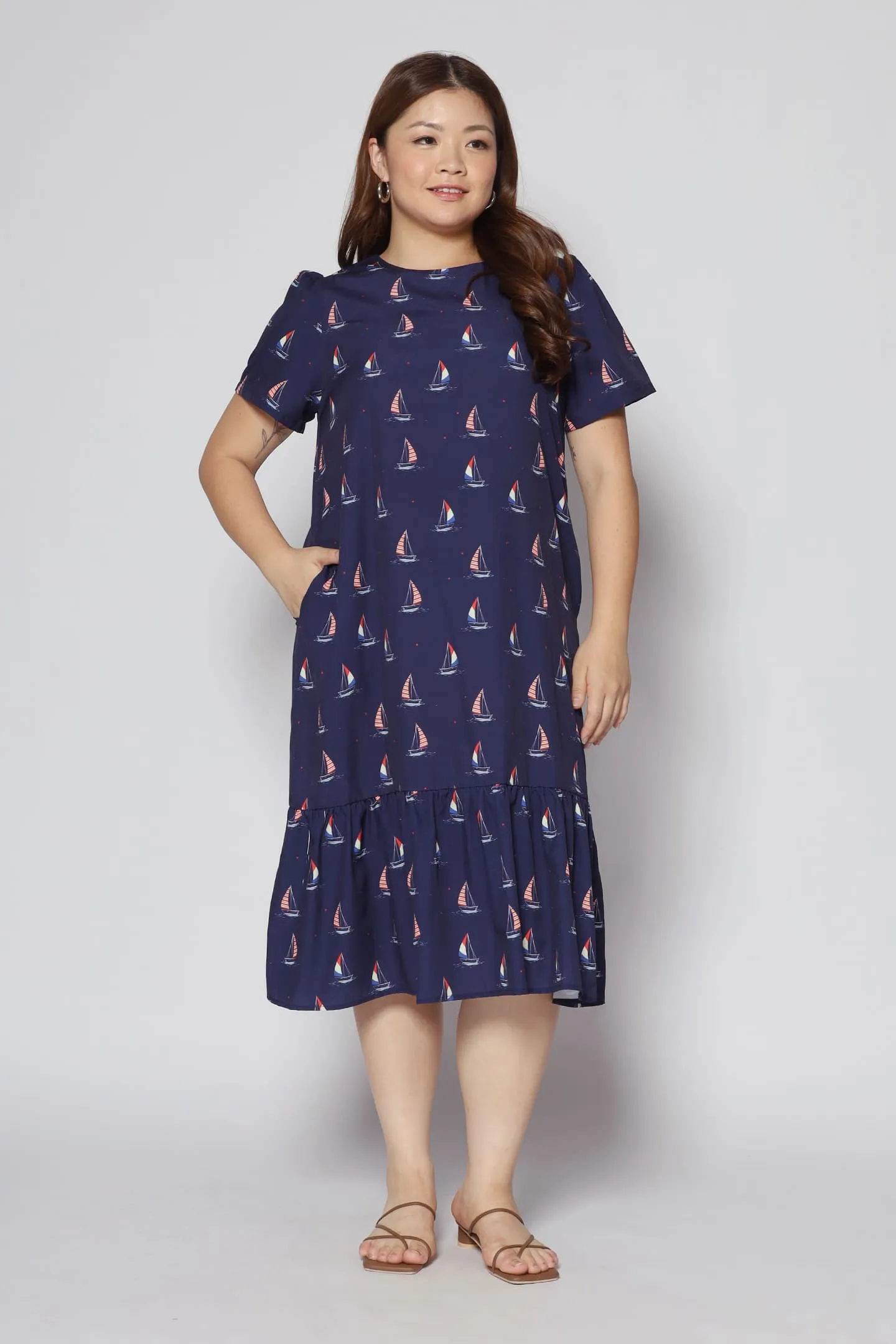 Xing Dress in Sailboat