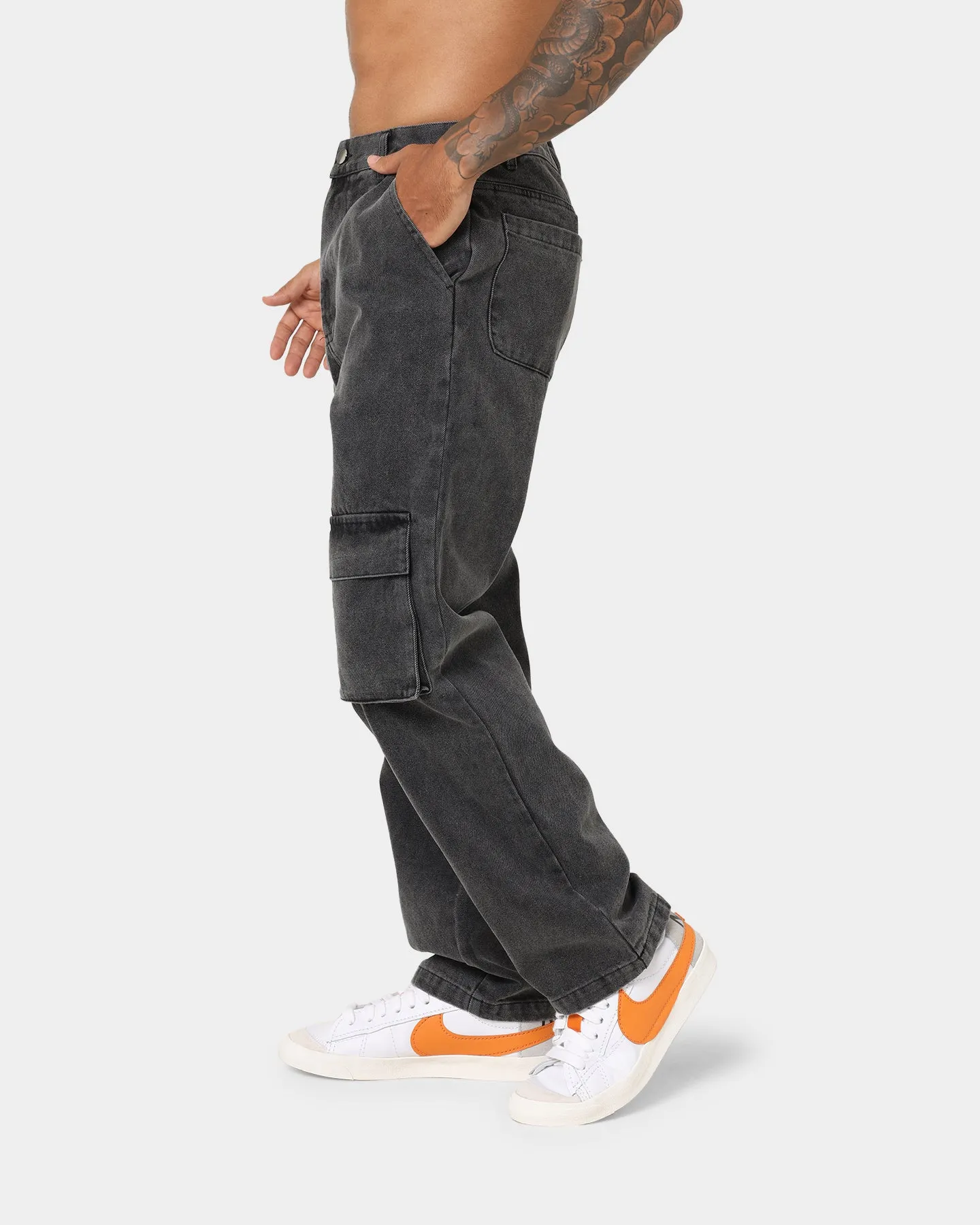 XXIII Jorris Cargo Pants Washed Black