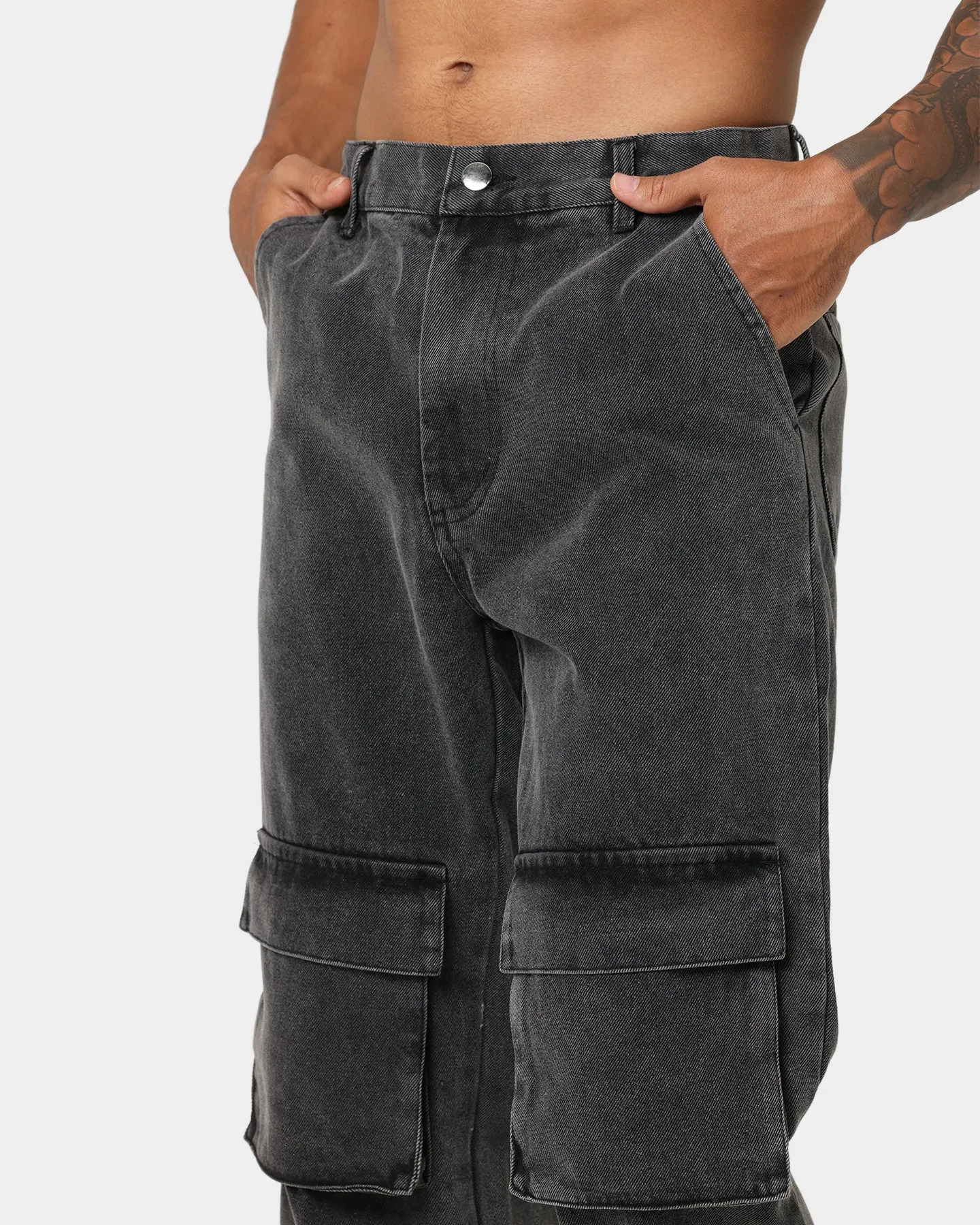 XXIII Jorris Cargo Pants Washed Black