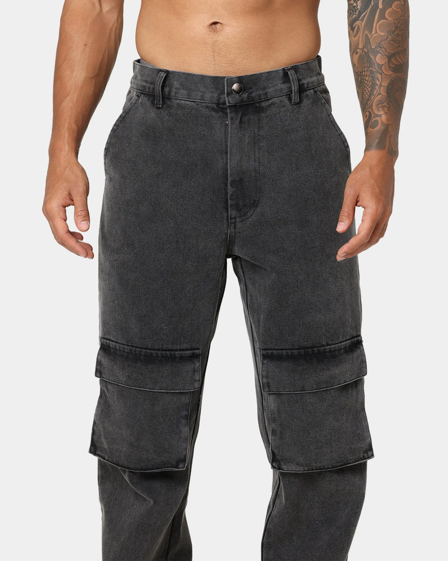 XXIII Jorris Cargo Pants Washed Black