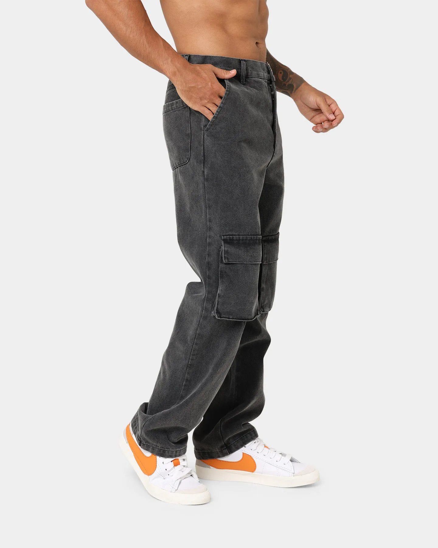 XXIII Jorris Cargo Pants Washed Black