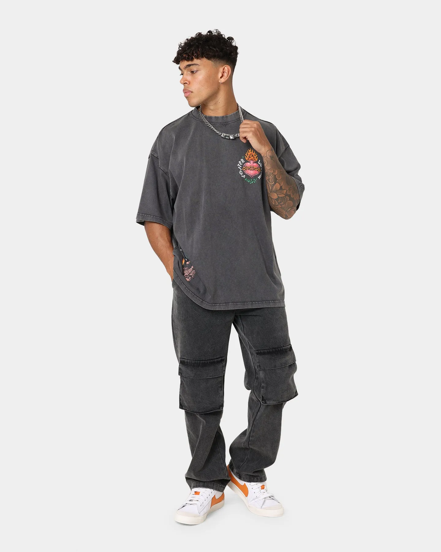 XXIII Jorris Cargo Pants Washed Black