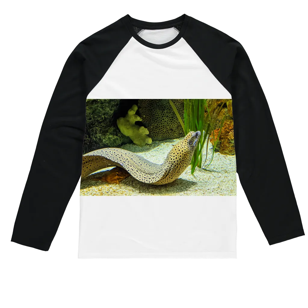 Yellow Eel Sublimation Baseball Long Sleeve T-Shirt