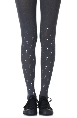 Zohara "Palm Beach" Heather Grey Tights