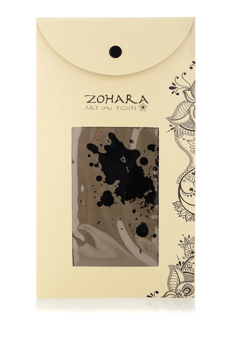 ZOHARA SPLASH Grey Beige Black Tights